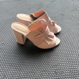Christian Siriano Blush Pink Bow Mules